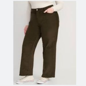 Corduroy wide leg pants